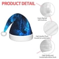 thumbnail image 4 of Yiaed Blue Fire Wolf Print Hat,Santa Claus Hat For Xmas Party, Christmas Hat For Boys Girls Child Infant Holiday Hat, 4 of 6