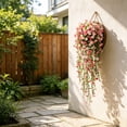 thumbnail image 4 of Rattan Basket Artificial Bougainvillea Wall Hangings, Full Bloom Silk Flower Suspended Ornament for Wedding Hall Ceiling, Interior Wall and Indoor Wedding Venue Space Styling Decoration, 4 of 6