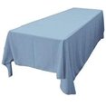 thumbnail image 4 of LA Linen TCpop90x132-BlueLgtP18 Nappe Rectangulaire en Popeline de Polyester Bleu Clair - 90 x 132 Po, 4 of 4