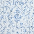 thumbnail image 5 of No. 918 Ambree Vintage Floral Sheer Rod Pocket Curtain Panel, 51"x63", Chinoiserie Blue, 5 of 7