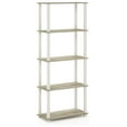 thumbnail image 4 of SONGMY Turn-N-Tube 5-Tier Multipurpose Shelf / Display Rack / Storage Shelf / Bookshelf, Square Tubes, Sonoma Oak/White, 4 of 5