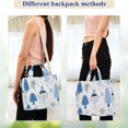 thumbnail image 4 of FORMRS Womens Corduroy Tote Bag Crossbody Shoulder Handbag with Pocket, Simple Cartoon Snowmen, 4 of 7