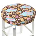 thumbnail image 6 of Goofa Icecream Truck Printed Stool Covers Round, Waterproof Round Bar Stool Covers Anti-Slip Round Bar Stool Seat Cover with Elastic Bands Durable -13 inch, 6 of 7