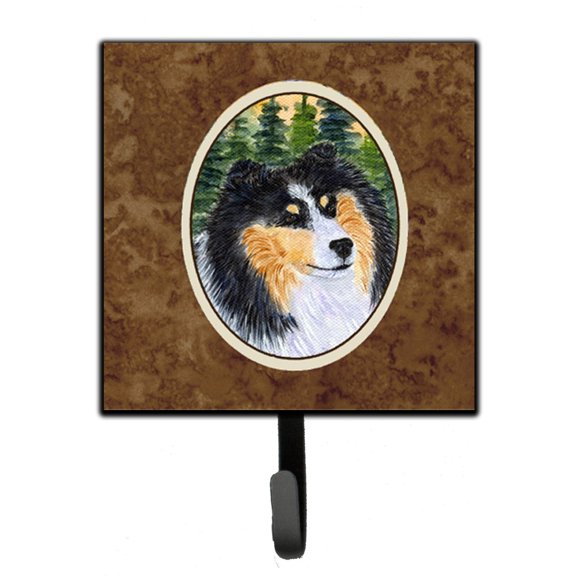 Carolines Treasures SS8140SH4 Sheltie Leash Holder or Key Hook, Small, Multicolor