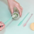 thumbnail image 4 of Arestory Mini Spatula Silicone Spatula Set - Cuttte 2pcs Small Makeup Scrapers for Cosmetics, Reusable Beauty Tiny Tools, Thin Jar Scraper, Get Last of Makeup Out, Green, 4 of 7