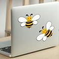 thumbnail image 2 of SLYNSHome 2Pcs Bee Decor Refrigerator Magnets Stickers Cute Bee Magnets for Cars Office Whiteboard Mailbox, 2 of 8