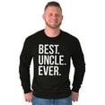 thumbnail image 5 of Best Uncle Ever Niece Nephew Men's Long Sleeve Tee T Shirt Brisco Brands S, 5 of 6