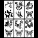 thumbnail image 4 of ¡Gran oferta! Plantillas de flores grandes para valla de jardín, decoración DIY, plantilla Floral reutilizable gigante para pintar en paredes de madera, patrón de valla, 4 of 7