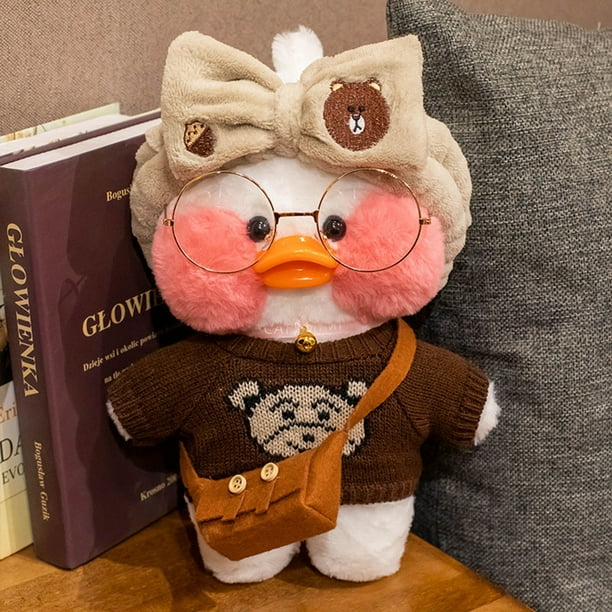 Pack De 4 Conjuntos De Ropa Para Peluches De 12 Pulgadas – Diseño De Pato Kawaii, Accesorios Reutilizables Para Muñecas