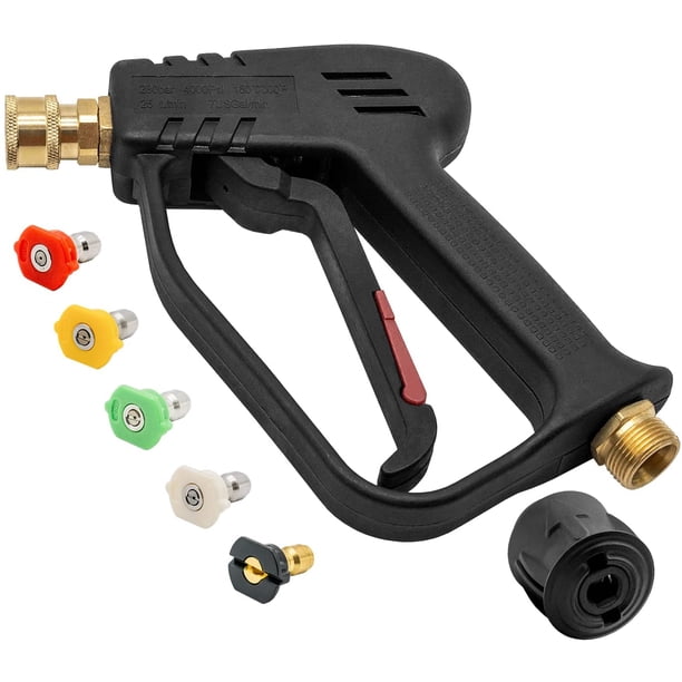 Pistola de lavado a alta presión Fai Top 4000PSI con 5 boquillas de agua, pistola limpiadora para lavado de autos