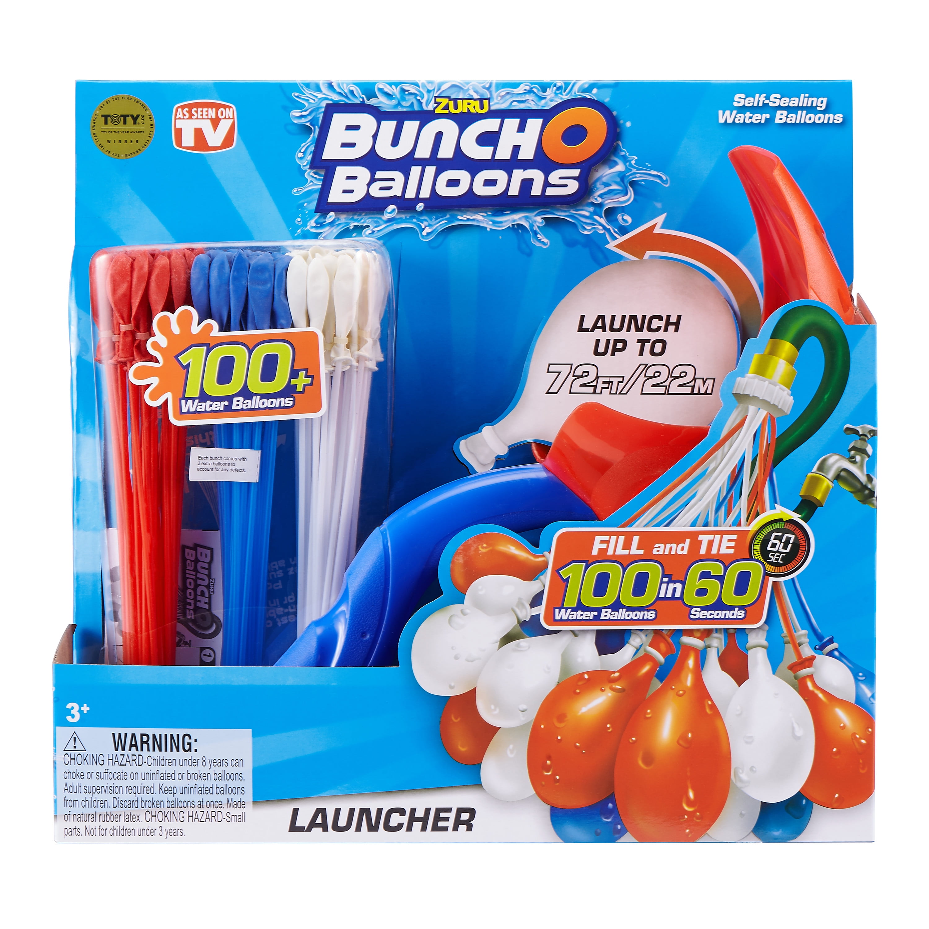 60 Balloons Total Bunch O' Balloons 2 Nozzles & 1 Launcher