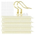 thumbnail image 2 of 100 Pieces Earrings Hooks Set Earring Backs Fish Hook for DIY Jewelry Making Gold, 2 of 3