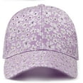 thumbnail image 6 of CoCoMangos Daisy Baseball Cap for Women Bling Rhinestone Sun Hats Fashion Flower Y2k Trucker Hat Vintage Adjustable Low-Profile Dad Hat, 6 of 9