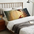 thumbnail image 5 of KLL Ultra Soft Microfiber Body Pillow Cover/Pillowcases 20"x54" with Hidden Zipper Closure-Castle Red Green Sky Dragon, 5 of 5