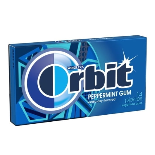 144 PACKS : Orbit Gum - Peppermint, 14 piece pak, 12 count