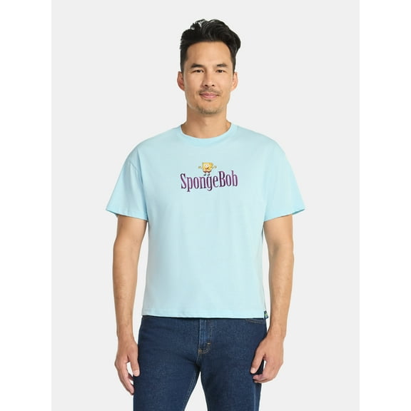 SpongeBob SquarePants Men's and Big Men's Graphic Tee with Short Sleeves, Sizes S-3XL