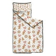 thumbnail image 2 of White Christmas Gingerbread Man Pattern Toddler Nap Mats for Kids Preschool,50"x20" Sleeping Mat Bag or Kids,Toddler Sleeping Bag,Toddler Nap Mat or Daycare, 2 of 6