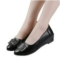 thumbnail image 6 of Viluyesy Womens Ballet Flats, Buckle Shallow Round Toe Low Heeled Casual Office Work Dress Shoes Black, 6 of 6