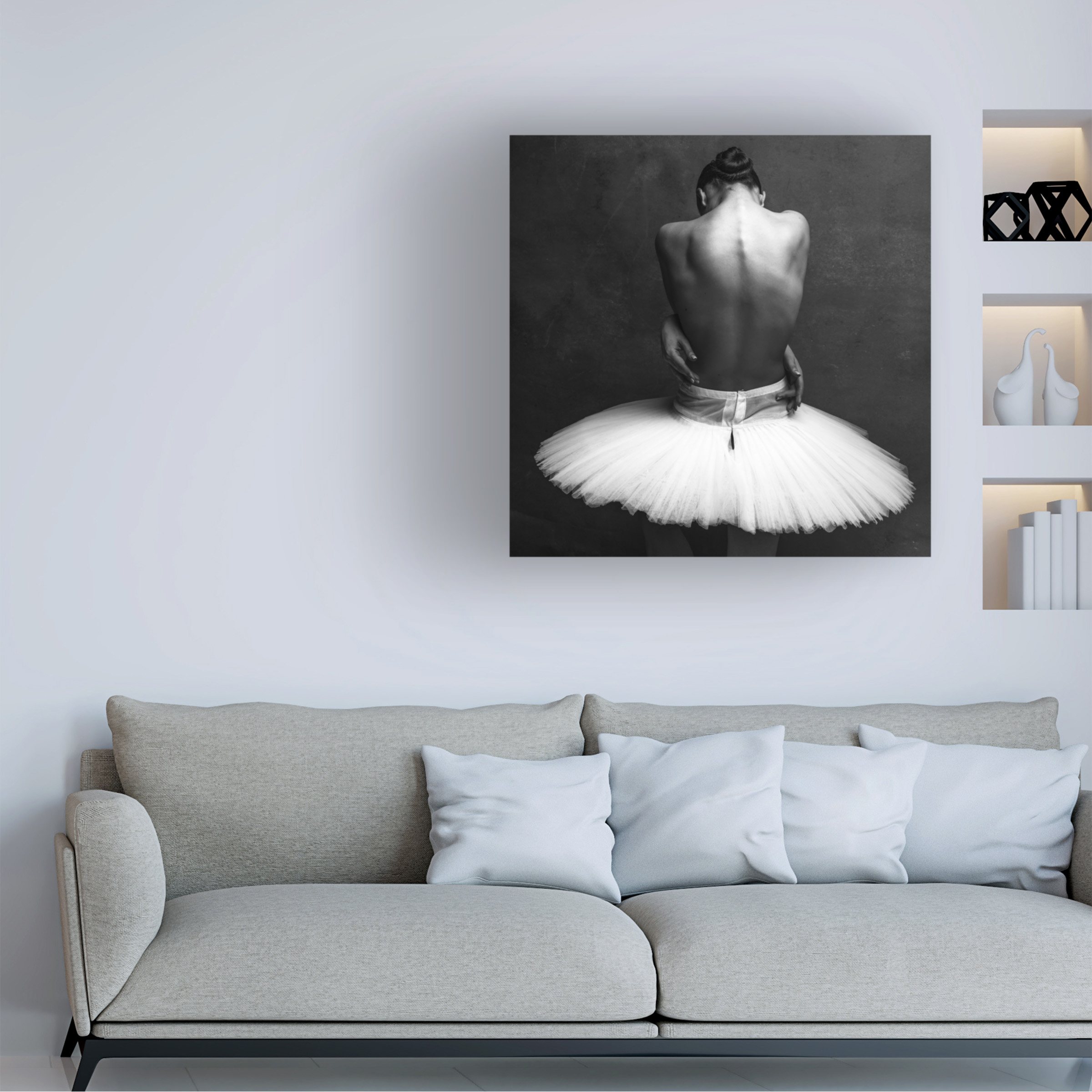 Alexander Yakovlev 'ballerinas back 2' Canvas Art