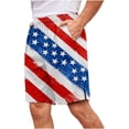 thumbnail image 4 of Xuniizn Mens Shorts USA Flag 250th Anniversary Festival Printed Shorts 4th of July Independence Day Casual Holiday Shorts, S-2XL, 4 of 6