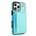 thumbnail image 5 of Crossbody Wallet Case Compatible for iPhone 16 Pro Max, Folio Card Holder PU Leather Magnetic Clasp Shoulder Strap Purse Phone Case for iPhone 16 Pro Max Protective Cover, Mint, 5 of 11