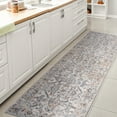 thumbnail image 5 of JONATHAN Y WASHABLE 2 x 8 Runner Rug, Brandy Rustic Border - Light Gray/Blue, WSH321B-28, 5 of 10