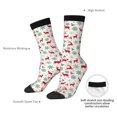 thumbnail image 4 of KLL Vintage Christmas Reindeer Print Cool Socks Men's Women's Crew Socks Funny Crazy Novelty Stockings, 4 of 6