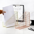 thumbnail image 4 of Electroplated Iron Desktop Shelf File Book Stand, 4 of 7