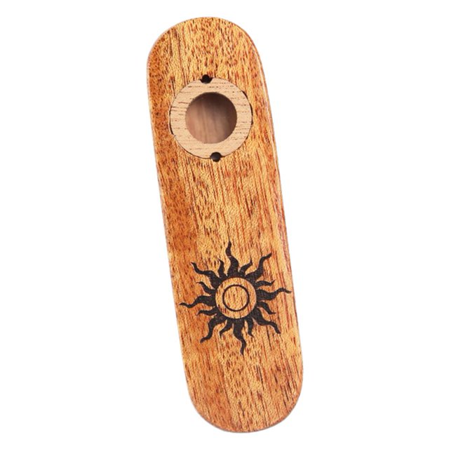 Mini instrumento de viento kazoo de madera de caoba kazoo para amantes de la música (el sol) Hugtrwg Para estrenar