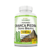 Chanca Piedra 1600 mg per serving - 120 tablets kidney stone crusher gallbladder support peruvian chanca piedra made in the usa