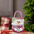 thumbnail image 1 of Eoozwa Christmas Gift Bag with 3D Snowman Santa Design Reusable Fabric Present Wrapping for Holiday Party Favors and Home Decorations, 1 of 5