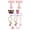 T, variante sur Ensemble d'Accessoires pour Verres et Bouteilles, Écusson Brodé, Couvre-Pailles, Breloque, Collier, Chaîne, Protection Anti-Fuite, Accessoires pour Tasses, Trousse Complète de Mise à Niveau Décorative