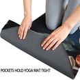 thumbnail image 3 of Colorful Mushroom Eye Black Pattern Hot Yoga Mat Towel Non Slip for Hot Yoga - Quick-Drying Yoga Mat Cover with 4 Corner Pockets with Travel Bag - Hot Yoga Towel Non Slip 74"x26", 3 of 6
