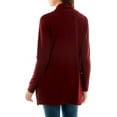 thumbnail image 3 of Mint Plus Pink- Women's Casual Lightweight Open Front Cardigans with Pockets and Soft Basic Drape Long Sleeve Sweater, 3 of 5