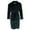 Black, variant on Cable Shawl Collar Plush Robe (Men)