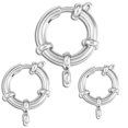 thumbnail image 2 of BUYISI Exquisite 10Pcs Stainless Steel Spring Ring Round Clasps For Artisan Jewelry A, 2 of 5