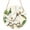 Beige, variant on Botanical Flowers Round Front Door Welcome Sign, 7.8 Inch Wall Hanging Decor for Indoor Outdoor, Vintage Rustic White Floral Leaves Home Porch Hanger Decorations for Holiday Gift