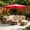 Red! 116.9" x 77.6", variant on 6.5X10 Ft Cantilever Patio Umbrella Outdoor With Base- Large Offset Heavy-Duty Aluminum Umbrella With 360° Rotation, 6 Tilts, Windproof, 4-Year Fade Resistance For Pool Deck, Square, Beach And Garden