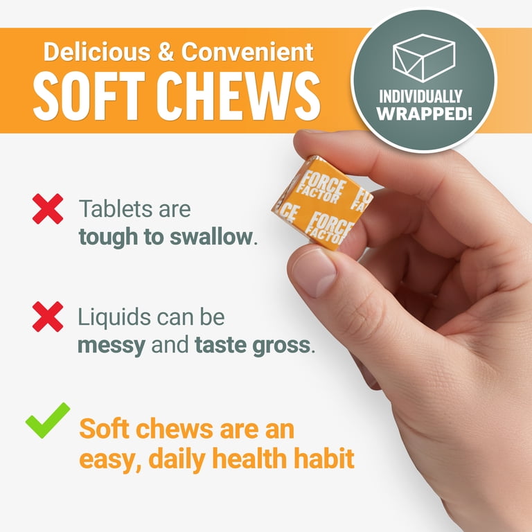 Force Factor Liver Detox + Cleanse Soft Chews, Citrus Punch photo 6