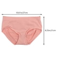 thumbnail image 2 of 5pcs 3D Calzoncillos suaves sin costuras para mujer Diseño de panal Bragas de cintura media Ropa interior de lencería de abdomen inferior cálido (gris, negro, color de piel, malva pálido, rojo), 2 of 5
