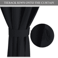 thumbnail image 5 of NICETOWN Blackout Curtains for Kitchen, Portable Thermal Insulated Self Adhesive Window Curtains for Living Room Bedroom with Tiebacks, 1 Panel, Black, 52 x 48 Inch, 5 of 8