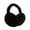 Black, variant on Eoperou Winter Earmuff Soft Plush Foldable Windproof Thicken Ear Fluffy Solid Color Elastic Ear Cover Head Accessory