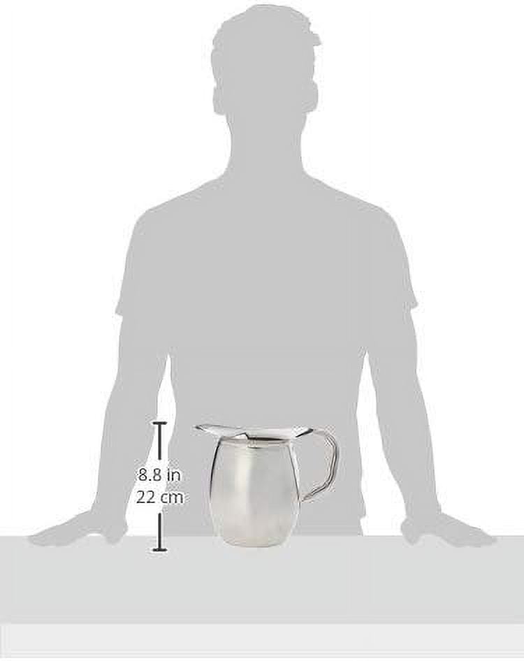 Winco WPB-2 Deluxe Bell Pitcher, 2-Quart, Stainless Steel