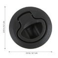 thumbnail image 4 of Niceauty Locking Flush Latch Black Uv Stabilized Plastic Marine Latch for Doors, 4 of 5