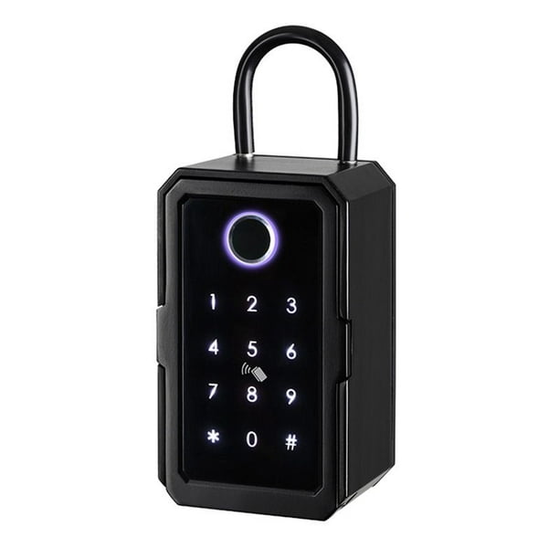 Caja de Bloqueo de Llave Inteligente Ttlock Wifi Fechadura Eletronica Montaje en Pared una Prueba de Agua Cerradura de Puerta con Huella Digital Caja de Seguridad