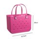 thumbnail image 1 of Bolsas de almacenamiento de playa impermeables grandes Color sólido EVA Basket Tote (Rose Red) Likrtyny Para estrenar, 1 of 8