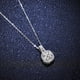 thumbnail image 1 of Colgante de plata de ley S925, collar de moissanita de 1 quilate, colgante de plata para mujer, colgante cuadrado para el hogar, collar de joyería, 1 of 3
