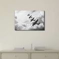 thumbnail image 2 of Canvas Prints Wall Art - Black and White Retro Image of Lancaster Bombers from Battle of Britain in World War 2 | Modern Wall Art Stretched Gallery Canvas Wrap Print &amp; Ready to Hang - 32" x, 2 of 4