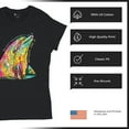 thumbnail image 4 of Tee Hunt You Only Live Once T-Shirt Cute Neon Dolphin Dean Russo Art Women's T-Shirt Tee, 4 of 5