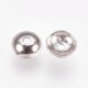thumbnail image 2 of Non-Tarnish Apetalous 201 Stainless Steel Bead Caps Stainless Steel Color 4x1.5mm Hole: 0.8mm, 2 of 2